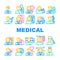 Medical Speciality Health Treat Icons Set Vector