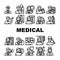 Medical Speciality Health Treat Icons Set Vector