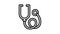 Medical stethoscope icon animation