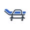 Medical stretcher icon