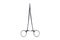 Medical surgery scissors isolated