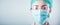 Medical Surgical Doctor and Health Care, Portrait of Surgeon Doctor in PPE Equipment on Isolated Background. Medicine Female