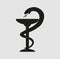 Medical symbol - black vector icon