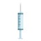 Medical syringe icon cartoon vector. Needle shot