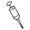 Medical Syringe Icon. Universal Interface Element, Sign and Symbol - Vector