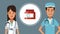 Medical team cartoon HD animation