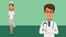 Medical team cartoon HD animation