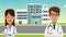 Medical team cartoon HD animation