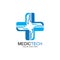 Medical technology logo design vector