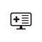 Medical technology, monitor icon, medical record, report icon. Element of medical technology icon