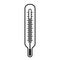 Medical thermometer vector icon
