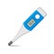 Medical Thermometer on White Background. Vector