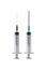 Medical three-component syringe five milliliters