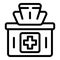 Medical tissue icon outline vector. Clean disinfect