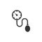 Medical tonometer icon on a white background. Blood pressure check