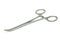 Medical tool, The curved artery forceps on the white background