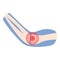 Medical treatment icon cartoon vector. Joint pain