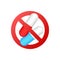 Medical treatment. Warning icon. Attention sign icon.