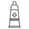Medical tube icon, outline style