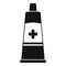 Medical tube icon, simple style