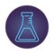 Medical tube test laboratory neon style icon
