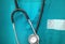 Medical uniform with stethoscope ready to wear