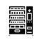 medical vending machine glyph icon vector illustration