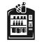 Medical vending machine icon, simple style