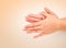 Medical wash hand gesture series