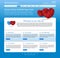 Medical website blue editable template