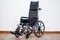 Medical wheelchair on white background. handicap concept