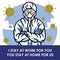 Medical Worker Doctor Nurse Warning to Stay at Home to Prevent Coronavirus COVID-19 Vector Illustration PSA Poster