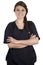 Medical young woman nurse doctor intern portrait