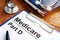 Medicare Part D documents with clipboard