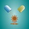 Medication of antiviral capsule, medicine drug, Coronavirus, 2019-nCoV, COVID-19