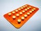 Medication and healthcare concept. Oral contraceptive drug. 21 y