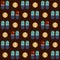 Medications pills and tablets. Geometric Seamless Pattern