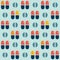 Medications pills and tablets. Geometric Seamless Pattern