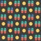 Medications pills and tablets. Geometric Seamless Pattern