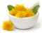 Medicinal dandelion with mortar and pestle