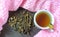 Medicinal herb  sagan daila and healing tea , selective focus