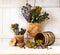 Medicinal herbs and flowers. Healing herbs in birch bark boxes