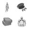 Medicine, beekeeping and other monochrome icon in cartoon style.cooking, history icons in set collection.