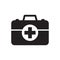 Medicine briefcase icon. First aid box icon