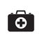 Medicine briefcase icon. First aid box icon