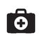 Medicine briefcase icon. First aid symbol