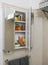 Medicine cabinet with fruits and vegetables