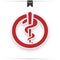 Medicine caduceus vector sign illustration