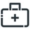 Medicine Case Vector Line Icon 32x32 Pixel Perfect. Editable 2 P