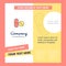 Medicine Company Brochure Template. Vector Busienss Template